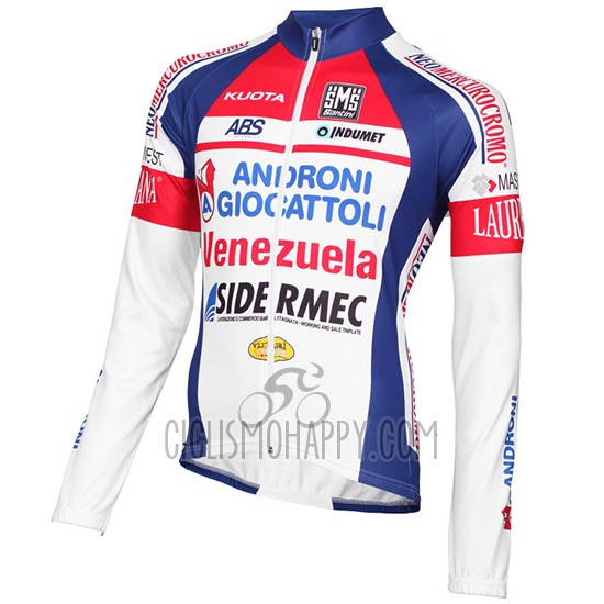Androni Giocattoli Cycling Jersey Bib Tight 2015 Men Long Sleeve White